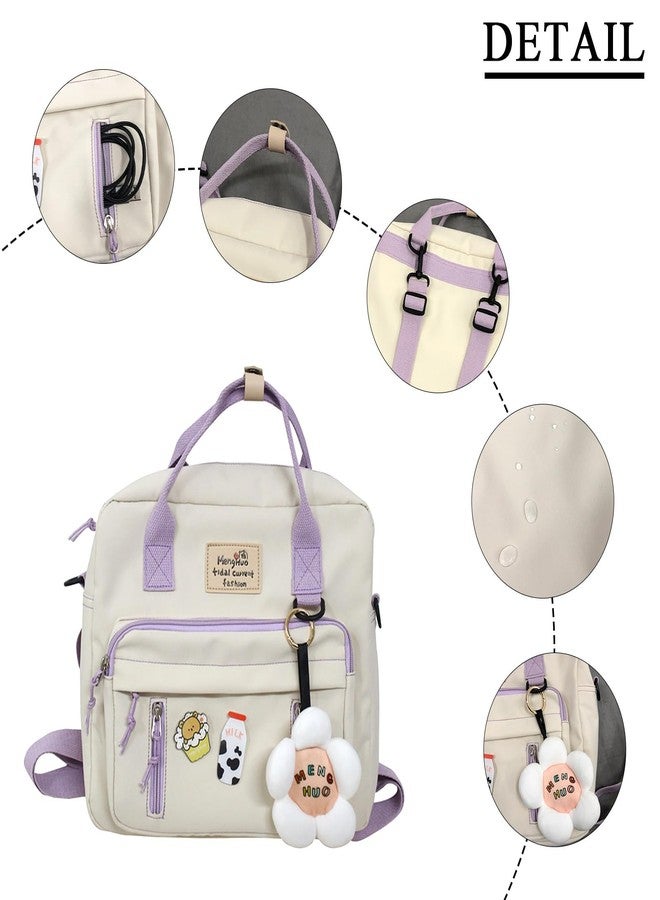 Extolove Cute Messenger Bag Y2K Kawaii Crossbody Bag Japanese Backpack Aesthetic Ita Bags with Kawaii Accessories (Black) - Image 4